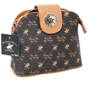 Wholesale - BHPC BROWN MULTI COMPARTMENT BAG W/ZIPPER CLOSURE MIDDLE COMPARTMENT C/P 12